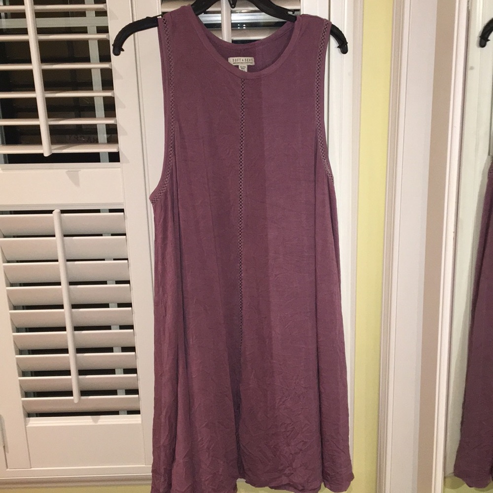 AEO Soft & Sexy purple shift dress